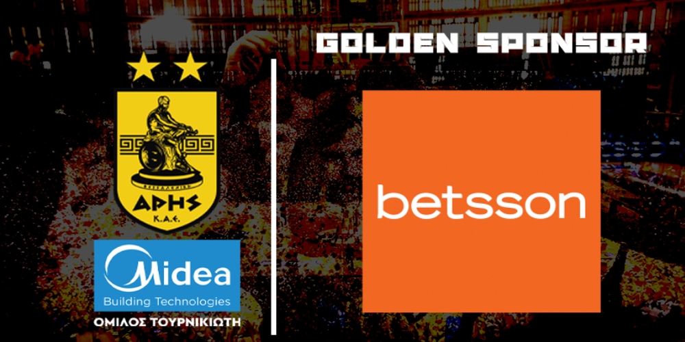 Η Betsson Χρυσή Χορηγός του Άρη Midea BC για 2η συνεχόμενη χρονιά!